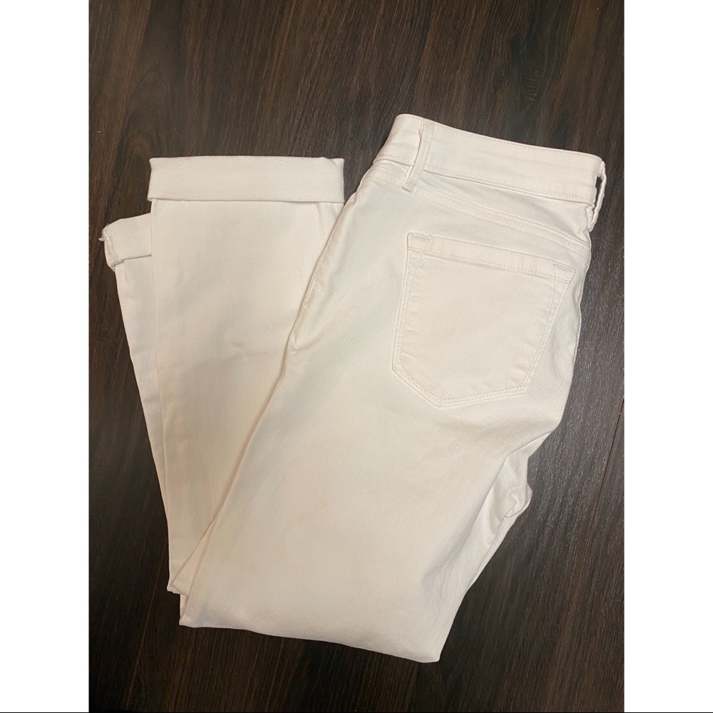 LOFT Curvy Straight White Jean